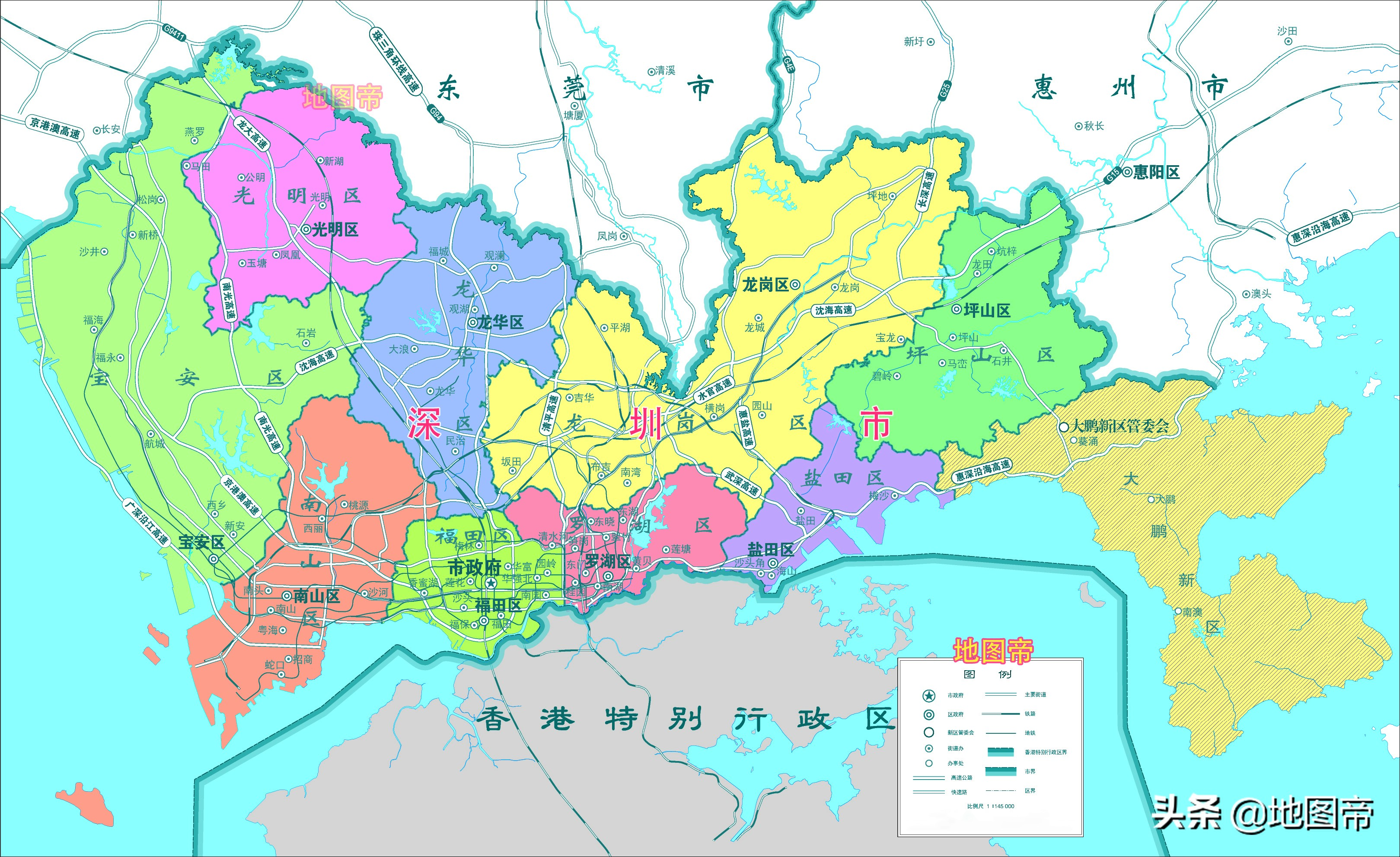 深圳最新地图区域划分，揭示城市发展的脉络与未来展望