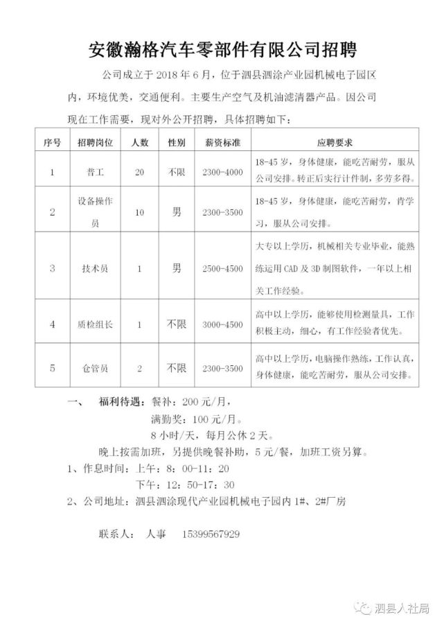 临泉最新招聘信息今日概览